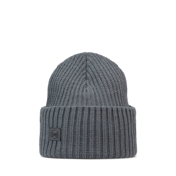 KNITTED BEANIE BUFF® RUTGER IRON GREY