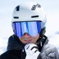Preview: POP EYES Jamie Clean Skibrille Frost Blue – magnetische Wechselscheiben Helm Brille