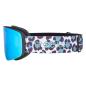 Preview: Detail view POP EYES JAMIE Leo ski goggles – elastic strap with animal print