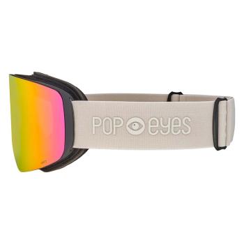 Preview: POP EYES Jamie Clean Skibrille Beige Pink Mirror – Seitenansicht