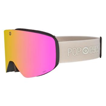 POP EYES Jamie Clean Skibrille Beige Glow -Pink Mirror – Frontansicht