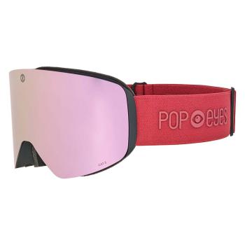 POP EYES Jamie Clean Skibrille Deep Red – Frontansicht
