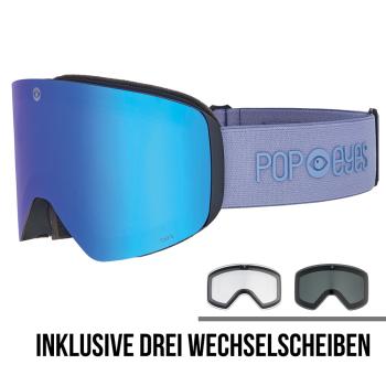 Preview: POP EYES Jamie Clean Skibrille Frost Blue – magnetische Wechselscheiben