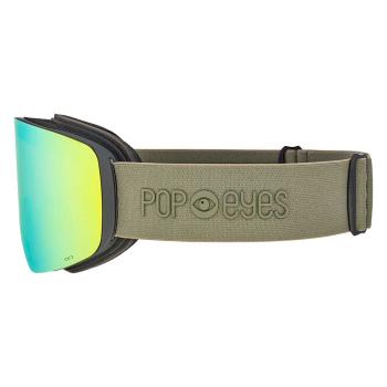 Preview: POP EYES Jamie Clean Skibrille Golden Green – Seitenansicht