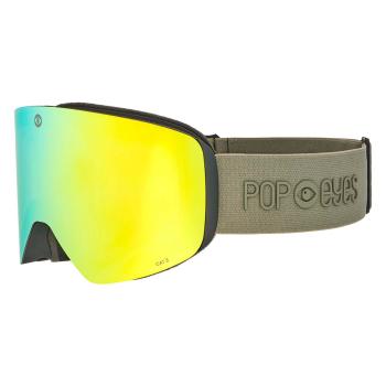 POP EYES Jamie Clean Skibrille Golden Green – Frontansicht