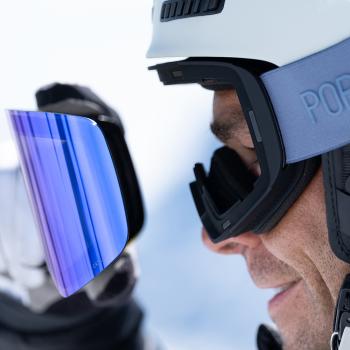 POP EYES Jamie Clean Skibrille Frost Blue – magnetische Wechselscheiben seitenansicht