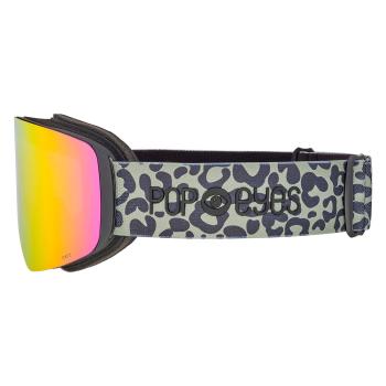 Preview: Detailansicht Skibrille POP EYES JAMIE Leo – elastisches Brillenband mit Animal-Print