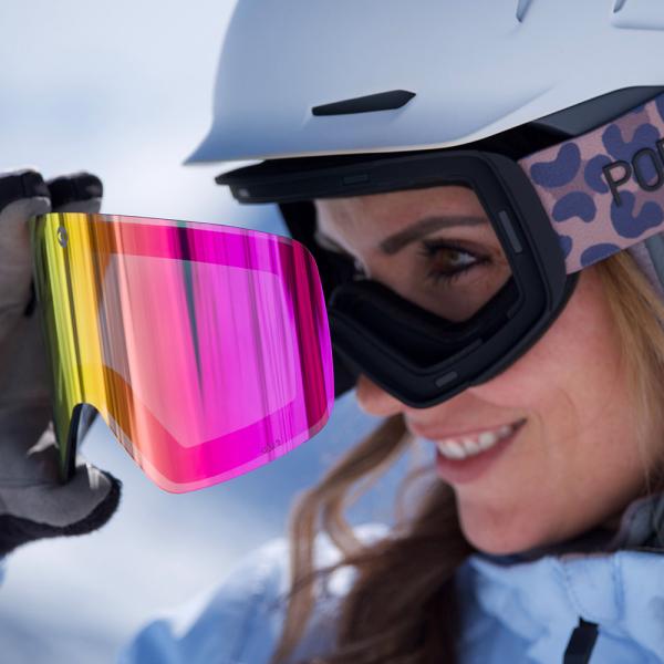 Detail view POP EYES JAMIE Leo ski goggles – magnet scheibe easy welchseln