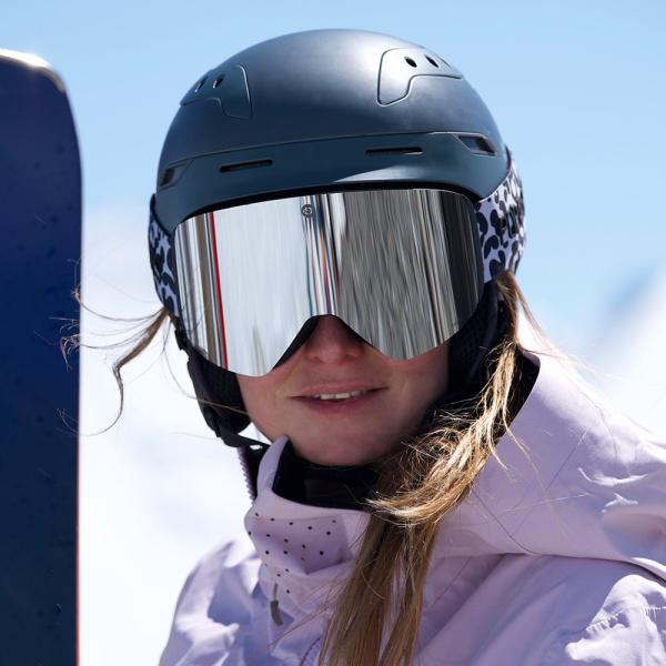 Detail view POP EYES JAMIE Leo ski goggles – elastic strap Dame action