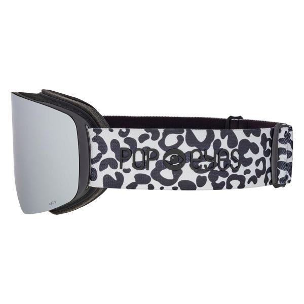 Detailansicht Skibrille POP EYES JAMIE Leo – elastisches Brillenband mit Animal-Print