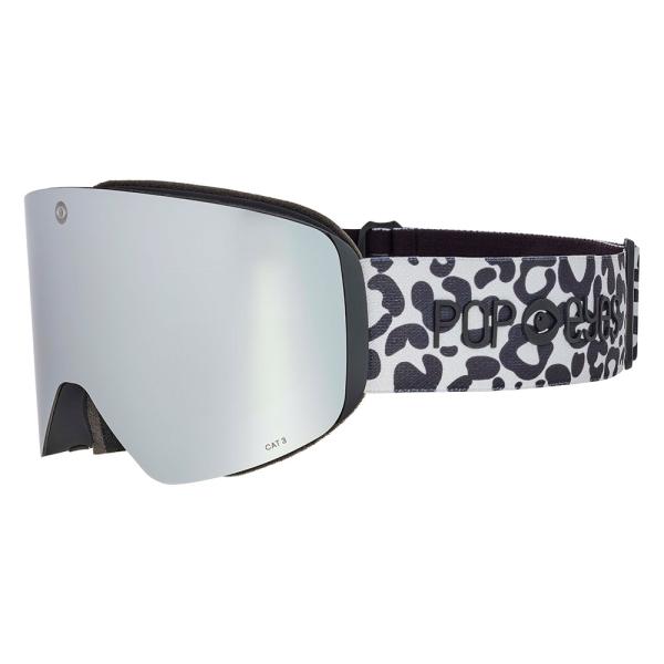 Skibrille POP EYES JAMIE Leo mit magnetischen Wechselscheiben und stylischem Leo-Design